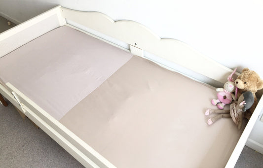 Satin cotton split fitted bed sheet