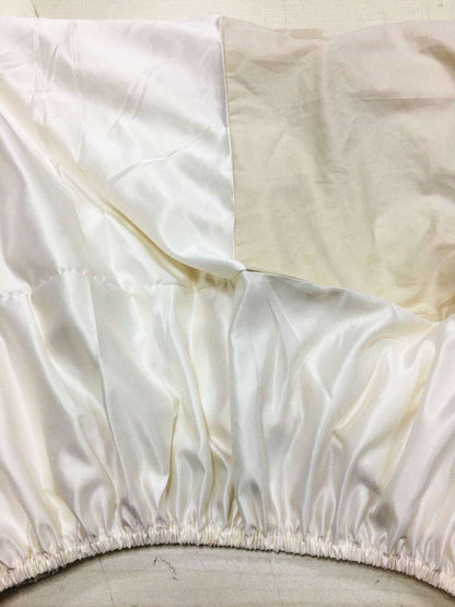 Housse de lit satin et coton